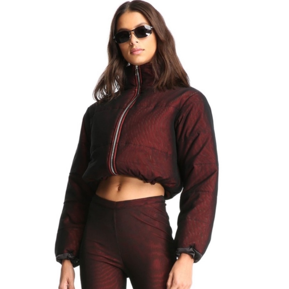 I AM GIA ROAD WARRIOR MESH PUFFER JACKET - Picture 2 of 5